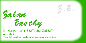 zalan basthy business card